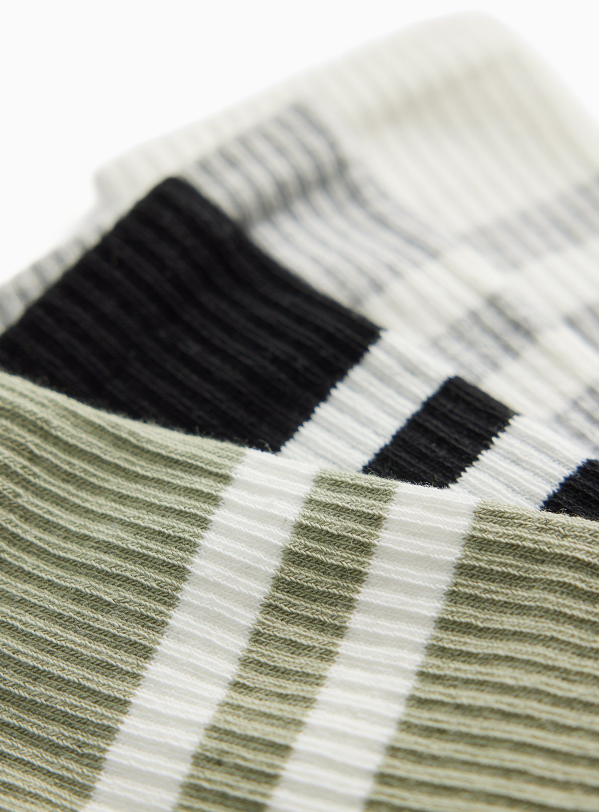 Mono Cropped Ribbed Sport Ankle Socks 4 Pack 9-12 - Image 2 thumbnail